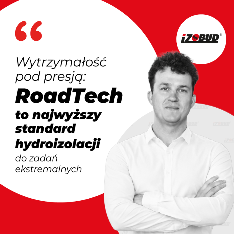 Izobit RoadTech – nowa, specjalistyczna, ekstremalnie wytrzymała papa do powierzchni betonowych, przeznaczonych do ruchu pojazdów
